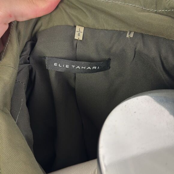 Elie Tahari Olive Zip Nylon Jacket - Picture 4 of 6